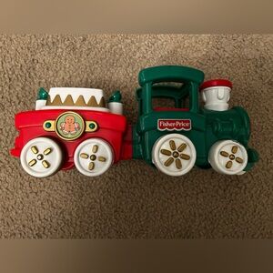 2004 Fisher-Price Peek A Blocks Press & Go Christmas Train
